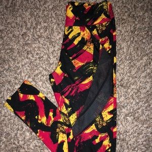 POP FIT ALICE MESH LEGGING RED, BLACK, YELLOW,